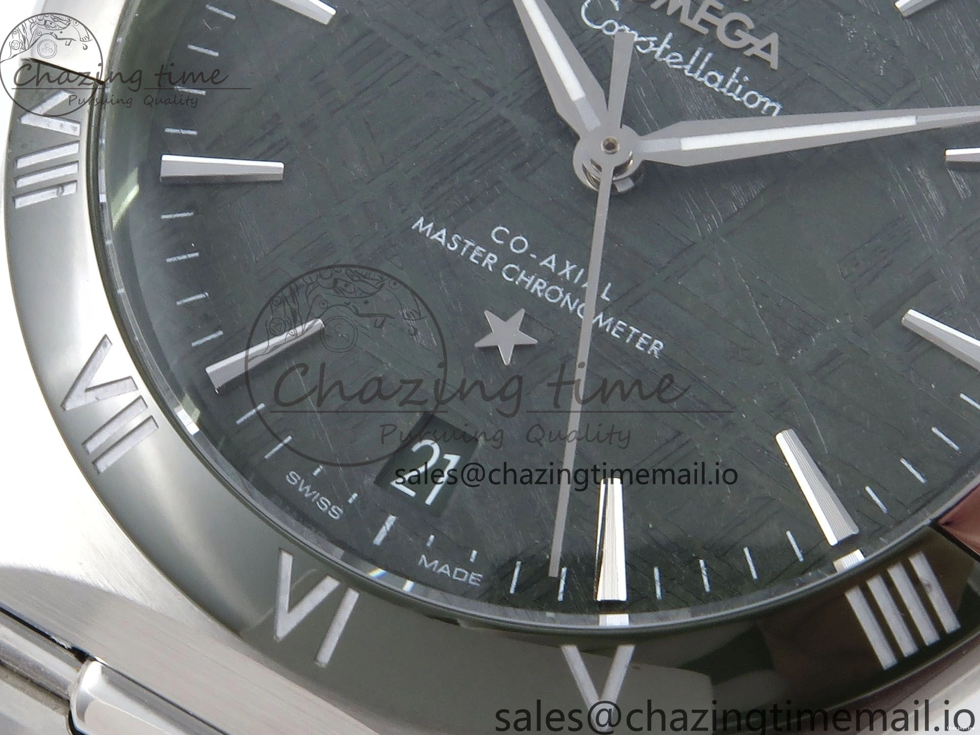 0214 Classic Constellation 41mm SS ASWF 1:1 Best Edition Green Dial on SS Bracelet A 7697